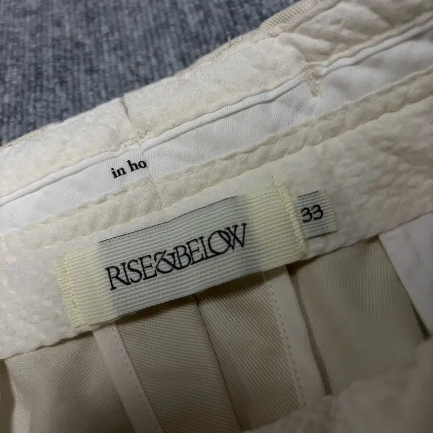 [BUNJANG] Rise and Below 302 Supima Chino Pants - Ivory / [33] 라이즈 앤 빌로우 302 수피마 치노팬츠 / 아이보리