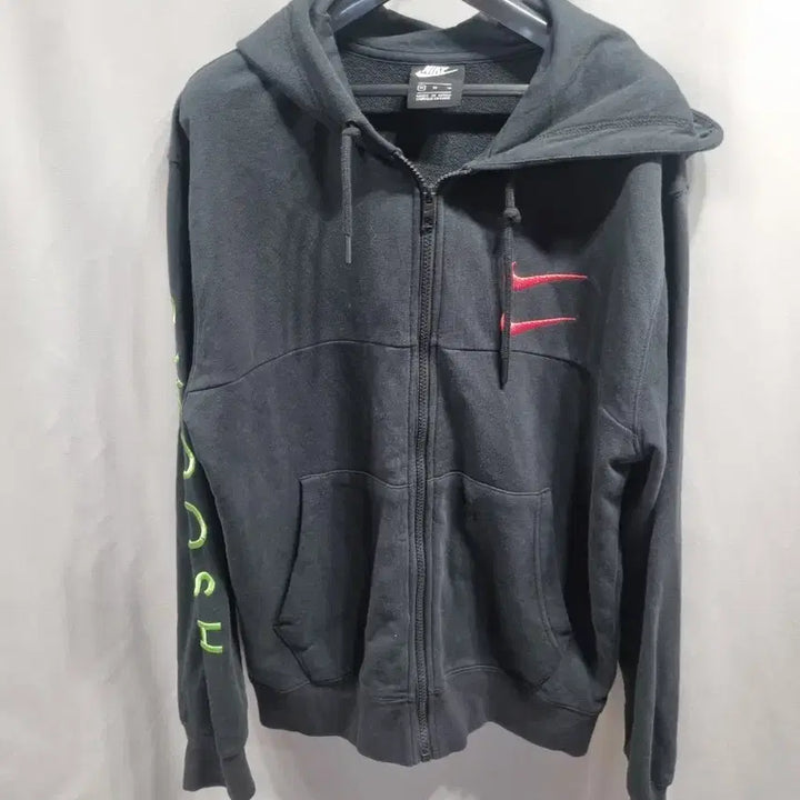 [BUNJANG] Nike Swoosh Hoodie Zip-up Black M / 나이키 스우시 후드집업 블랙 m