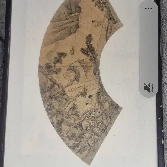[BUNJANG] Late Joseon Dynasty Painting Fan / 조선말기 고화그림 부채모양