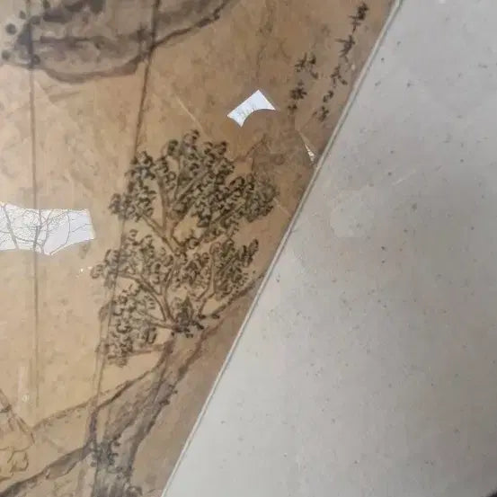 [BUNJANG] Late Joseon Dynasty Painting Fan / 조선말기 고화그림 부채모양
