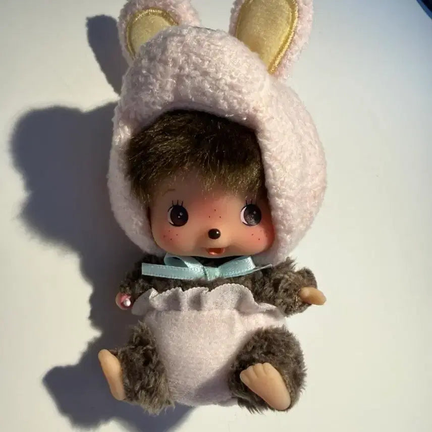 [BUNJANG] Monchhichi Baby Monchhichi Animal Rabbit Keyring / 몬치치 베비치치 애니멀 토끼 키링