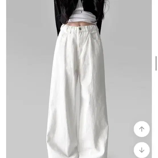 [BUNJANG] Fitci Wide Cotton Pants / 에이블리 핏시 와이드 면팬츠 바지