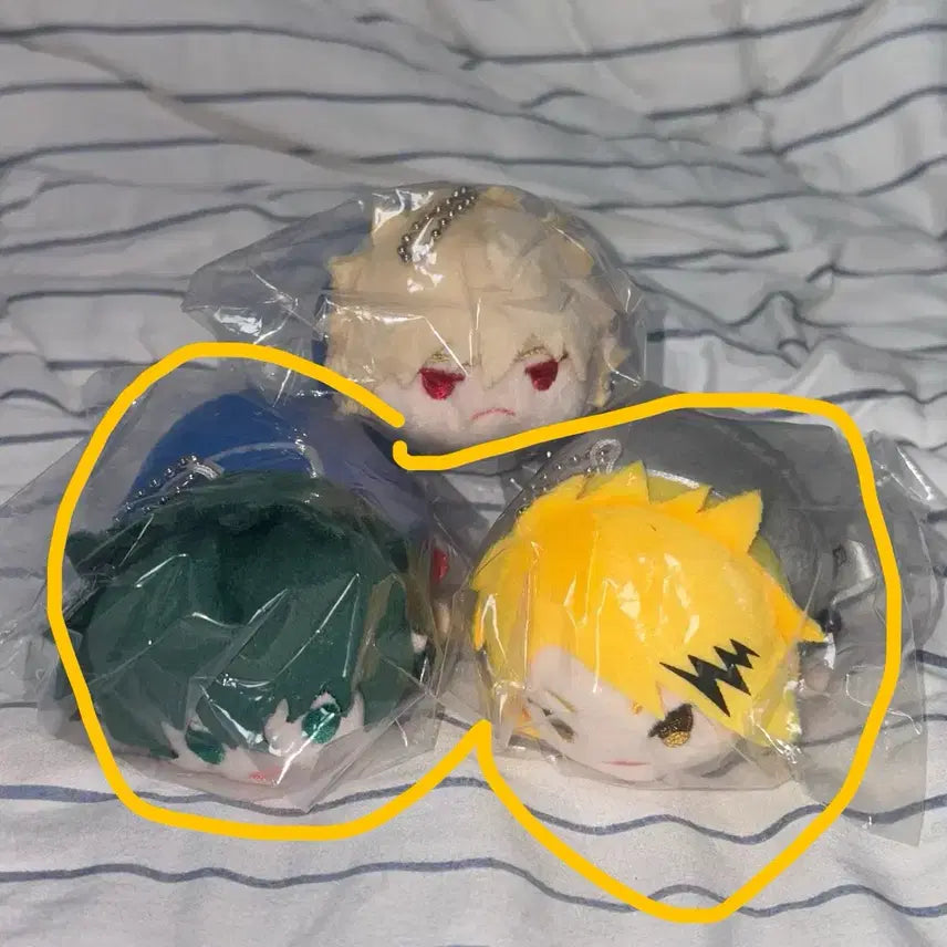 [BUNJANG] My Hero Academia Mochi Mascot Izuku &amp; Denki Bundle Set / 나히아 모찌마스 미도리야 카미나리 일괄 판매