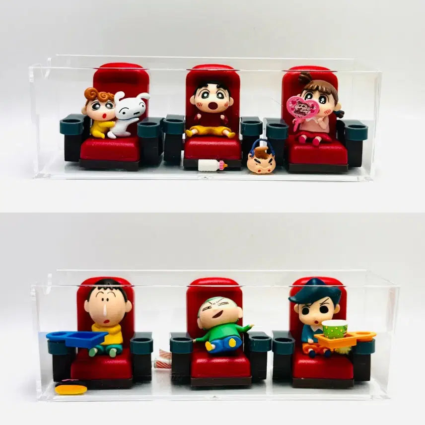 [BUNJANG] Crayon Shin-chan Theater Chair Figure Set / 짱구 극장 의자 피규어 세트