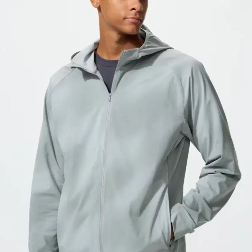 [BUNJANG] Uniqlo DRY-EX UV Protection Full Zip Parka Print / [XL] 유니클로 DRY-EX UV PROTECTION 풀집파카 프린트