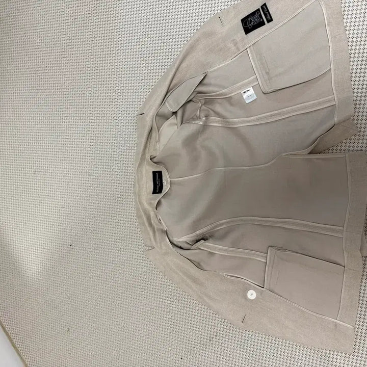 [SOLD OUT] 베이지색 금장 더블버튼 자켓.55.린넨