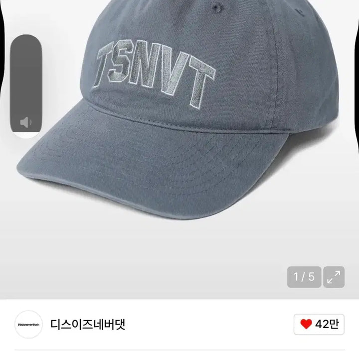 [BUNJANG] thisisneverthat TSNVT Washed Ball Cap / 디스이즈네버댓 TSNVT 워싱 볼캡 모자