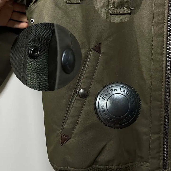 [BUNJANG] Polo Ralph Lauren B-15 Lambskin Shearling Waxed Down Flight Bomber Jacket / 폴로 랄프로렌 b-15 램스킨 시어링 왁스드 다운 플라이트 봄버자켓