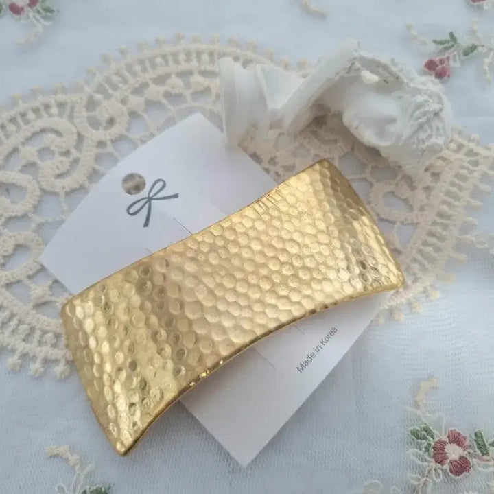 [BUNJANG] Gold Hair Clip / 골드 헤어 클립 자동핀(새상품)