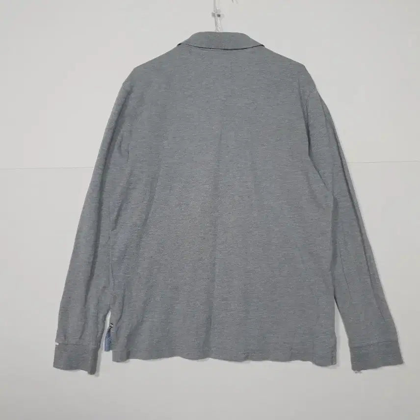 [BUNJANG] Beanpole Gray Long-Sleeve Polo Shirt / 빈폴 105 그레이 긴팔 폴로티셔츠ㅡ0140