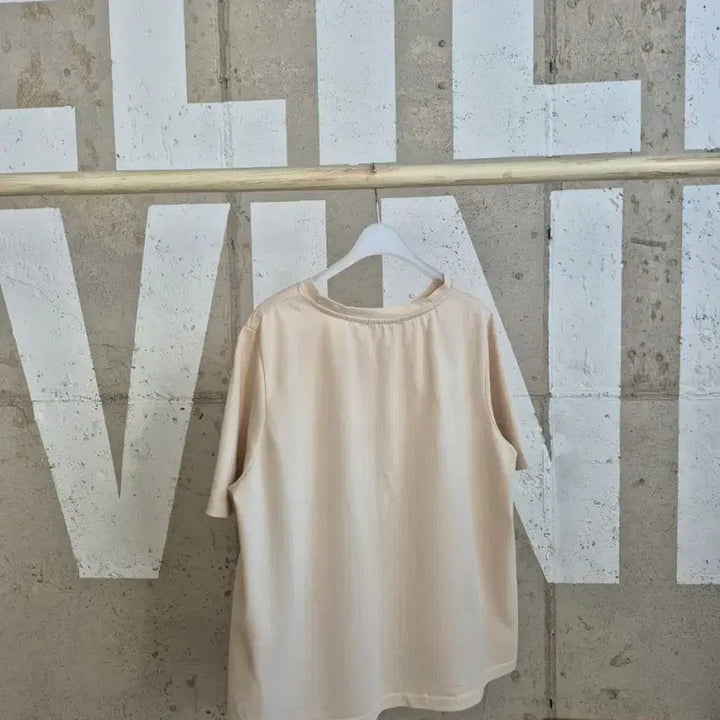 [BUNJANG] Color-Blocked Crinkled Round Neck T-Shirt / 바스락배색 라운드 반팔티셔츠(MT6