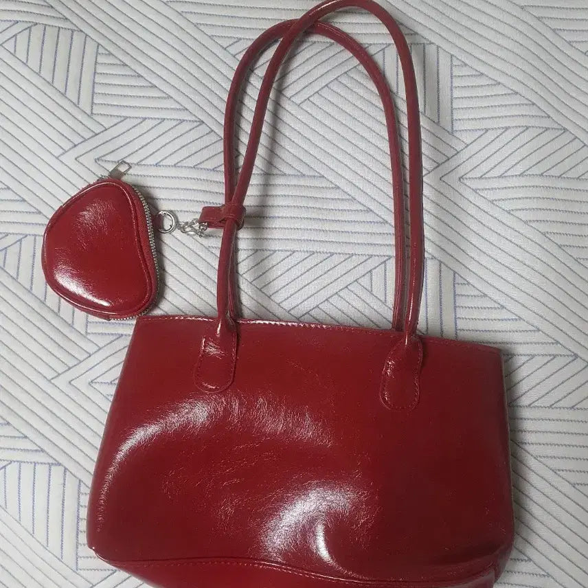 [BUNJANG] Shoulder Handbag and Card Wallet Set / 예쁜 핸드백+지갑