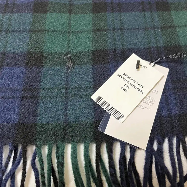 [BUNJANG] Polo Ralph Lauren Checkered Scarf / 폴로 랄프로렌 목도리