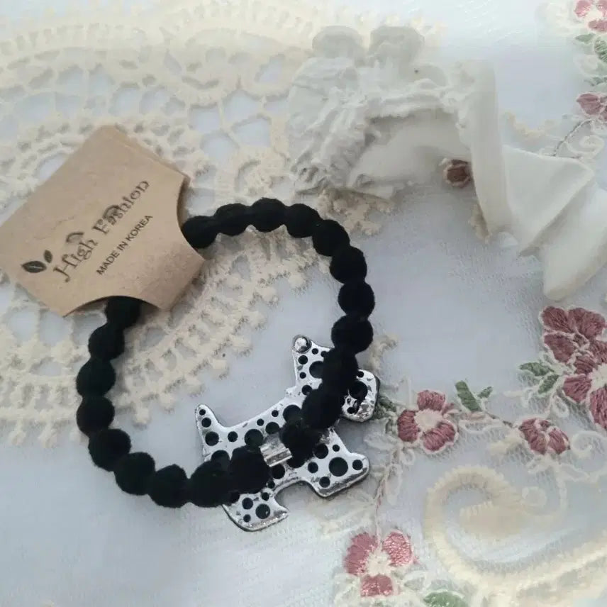 [BUNJANG] Dog Cubic Hair Tie (New) / 강아지 큐빅 머리끈(새상품)