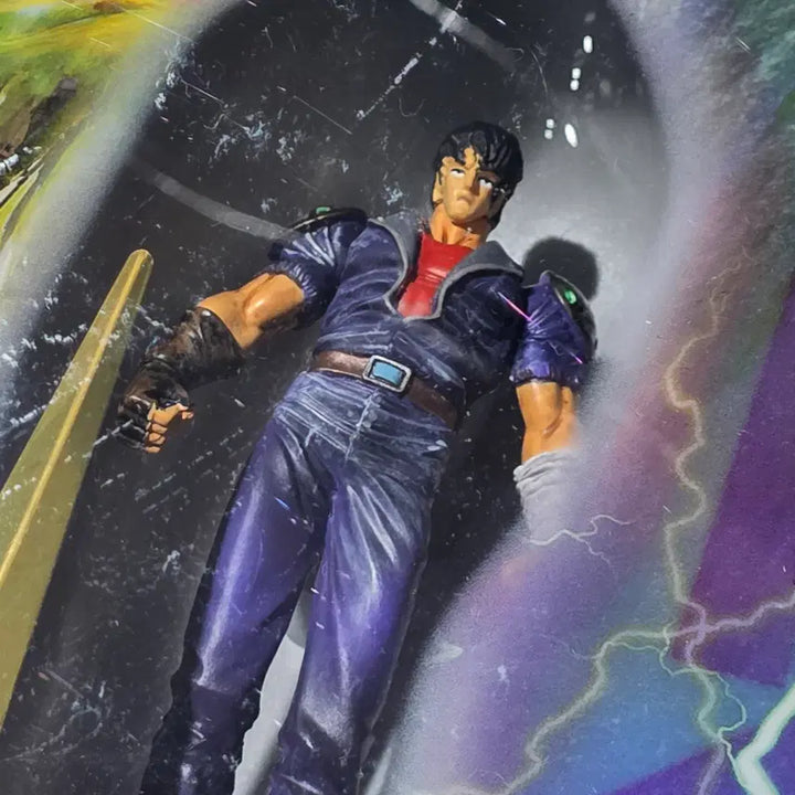 [BUNJANG] Fist of the North Star Rhythm Art Clock (1983 NSP) - Kenshiro, Raoh, Toki Figures, Voice &amp; LED Features / (미개봉)(초레어) 북두의권 리듬 아트클락 [북두신권]
