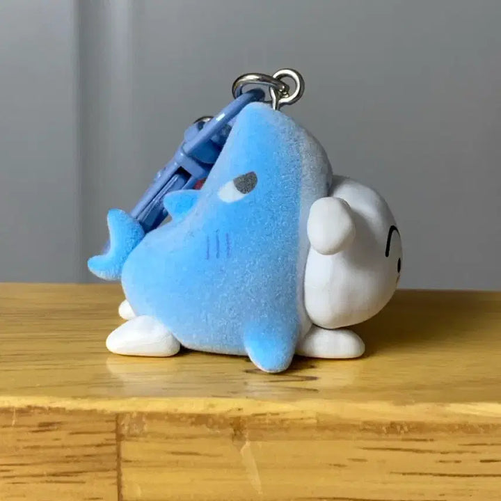 [BUNJANG] Crayon Shin-chan White Dog Flocked Figure / 짱구 플로키 피규어 흰둥이
