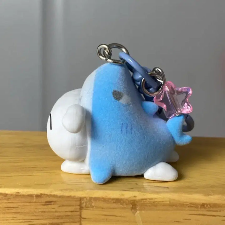 [BUNJANG] Crayon Shin-chan White Dog Flocked Figure / 짱구 플로키 피규어 흰둥이
