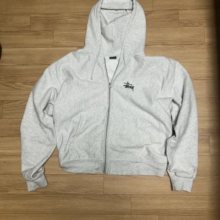 [BUNJANG] Stussy Basic Hoodie Zip-up Ash Heather XL / 스투시 베이직 후드집업 애쉬 헤더 XL 팝니다