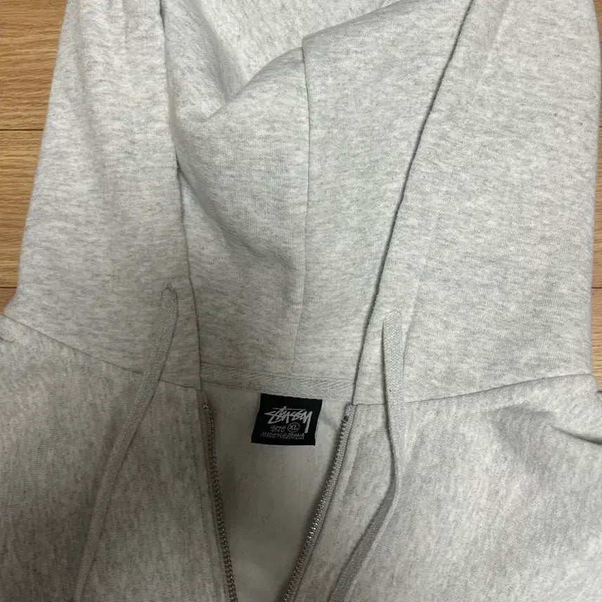 [BUNJANG] Stussy Basic Hoodie Zip-up Ash Heather XL / 스투시 베이직 후드집업 애쉬 헤더 XL 팝니다