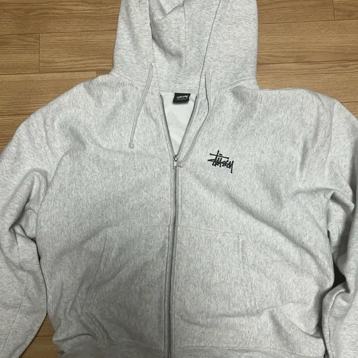 [BUNJANG] Stussy Basic Hoodie Zip-up Ash Heather XL / 스투시 베이직 후드집업 애쉬 헤더 XL 팝니다
