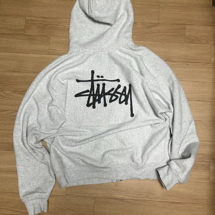 [BUNJANG] Stussy Basic Hoodie Zip-up Ash Heather XL / 스투시 베이직 후드집업 애쉬 헤더 XL 팝니다