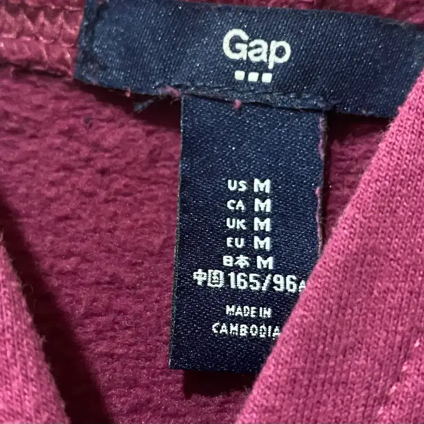 [BUNJANG] Gap Fleece Hoodie (Purple) - Women&