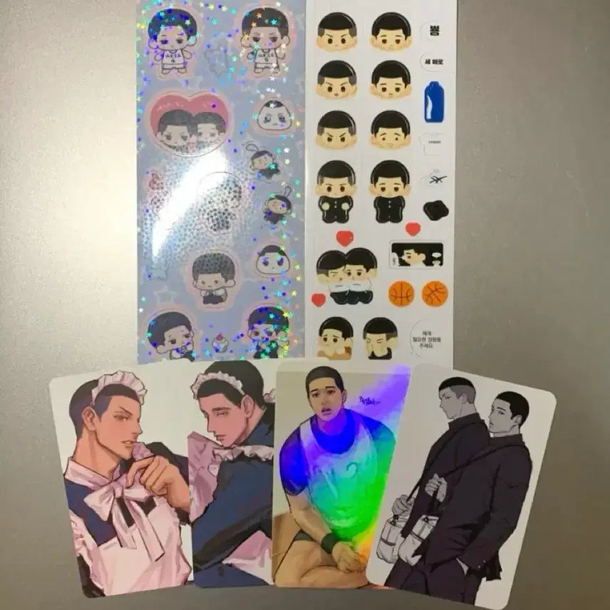 [BUNJANG] Slam Dunk Woosung Myungheon Acrylic Korotto Keyring Sticker Photocard / 슬램덩크 우성명헌 비공굿 아크릴 코롯토 키링 스티커 포카