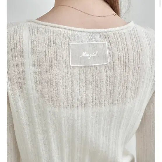 [BUNJANG] Mongdol Alpaca Ivory Cardigan / 몽돌 알파카 아이보리 가디건