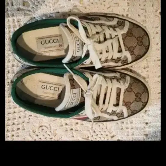 [BUNJANG] Gucci Tennis 1977 GG Canvas Beige Sneakers / 100%정품,최상급)구찌 테니스 1977 GG 캔버스 베이지 스니커즈