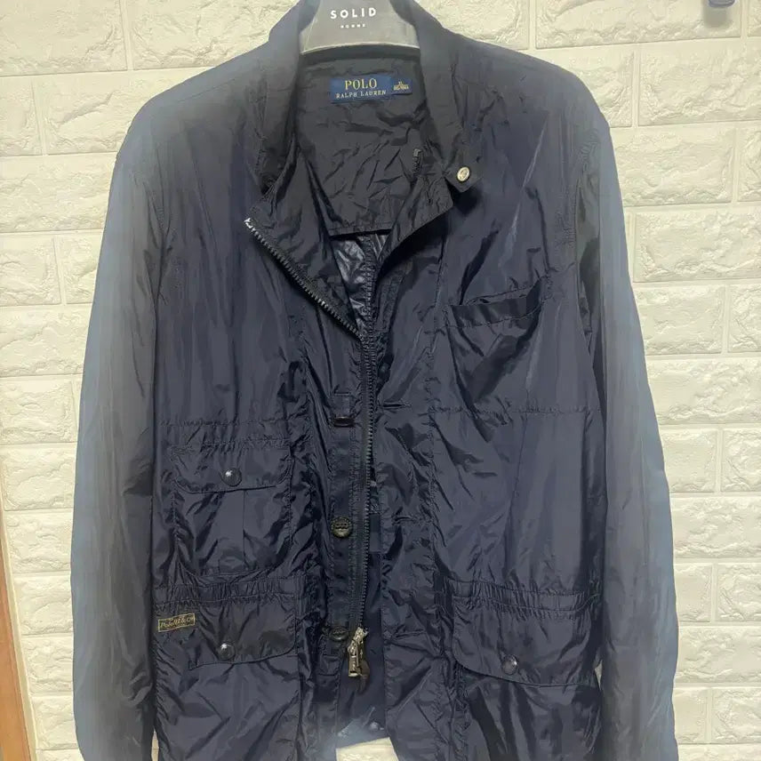 [BUNJANG] Polo Ralph Lauren Navy Nylon Casual Jacket / 폴로 랄프로렌 진남색 봄용 나일론 캐주얼 자켓