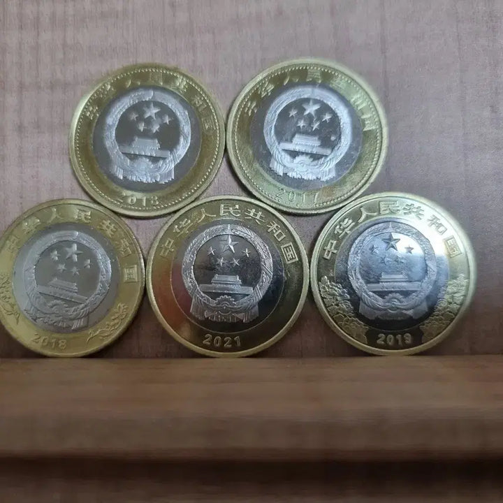 [BUNJANG] China Commemorative Coin Set (10 Yuan, 5 Pieces) / 중국 기념 주화 10위안 5개 세트