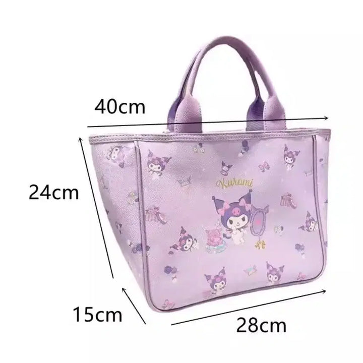 [BUNJANG] Kuromi Purple Tote Bag / 쿠로미 퍼플 토트백 가방