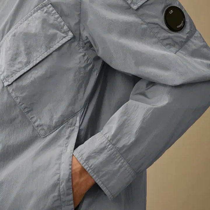 [BUNJANG] CP Company Hooded Lens Overshirt (Gray) M / CP컴퍼니 후드 렌즈 오버셔츠 (그레이) M