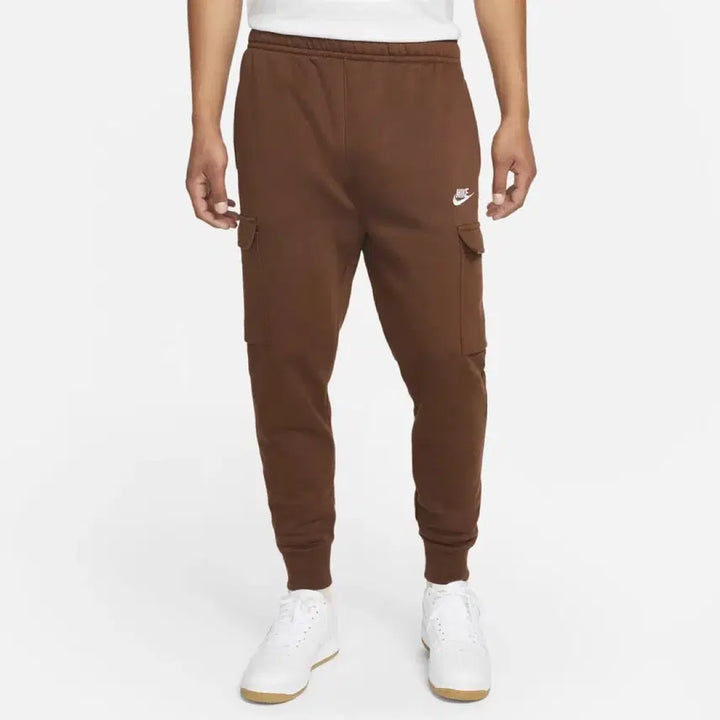 [BUNJANG] Nike NSW Club Fleece Cargo Jogger Pants - Brown / 나이키 nsw 클럽 플리스 카고 조거팬츠 브라운