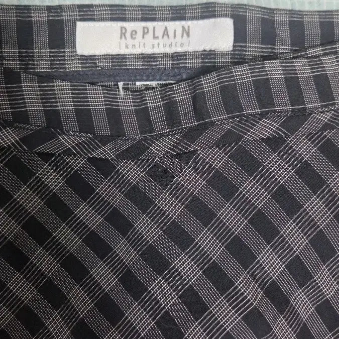 [BUNJANG] REPLAIN Check Wrap Long Skirt / REPLAIN 리플레인 체크 랩 롱 스커트