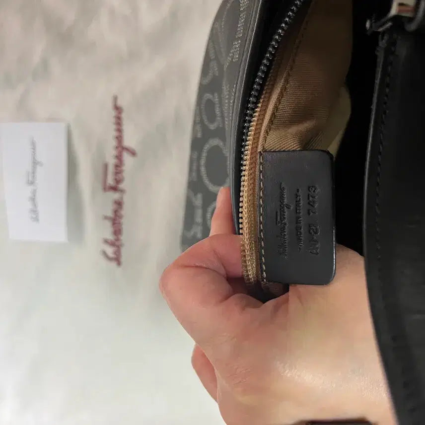[BUNJANG] Salvatore Ferragamo Gancini Logo PVC Hobo Shoulder Bag / 페라가모 가방, 핸드백