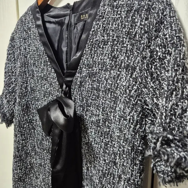 [BUNJANG] BEEN Tweed Ribbon Midi Dress / (세일)(새상품)BEEN 트위드 리본 원피스