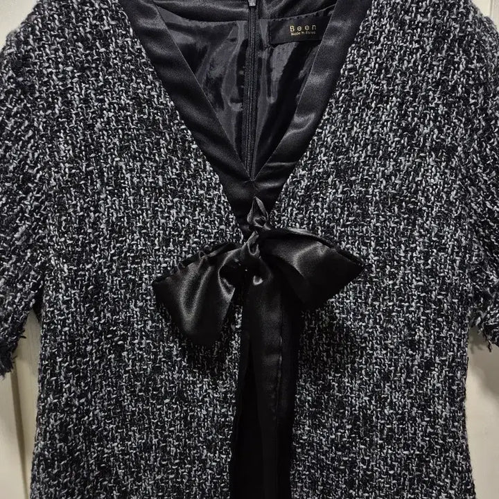 [BUNJANG] BEEN Tweed Ribbon Midi Dress / (세일)(새상품)BEEN 트위드 리본 원피스