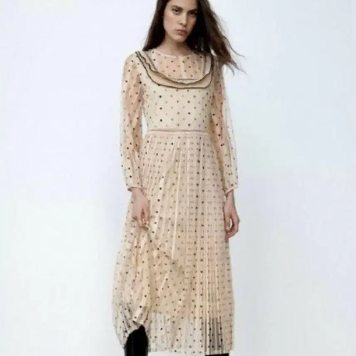 [BUNJANG] Zara Lace Polka Dot Dress XS / 자라 레이스 폴카 도트 원피스 XS