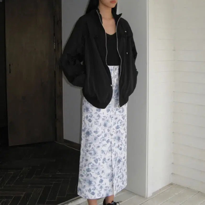 [BUNJANG] SINOON Rose Print Long Skirt / 새상품 시눈  로즈프린트 스커트