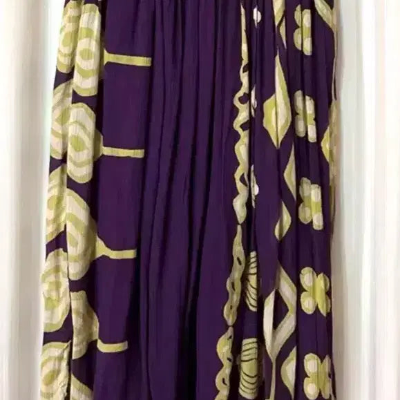 [BUNJANG] Rulmani Ethnic Pattern Long Skirt Pants / (새상품) 에스닉 Rulmani 패턴 롱 스커트 바지