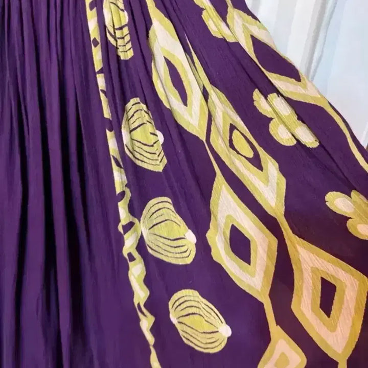 [BUNJANG] Rulmani Ethnic Pattern Long Skirt Pants / (새상품) 에스닉 Rulmani 패턴 롱 스커트 바지