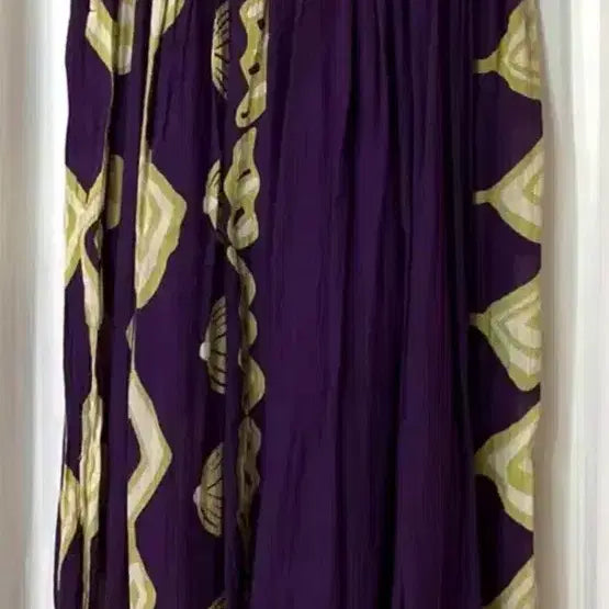 [BUNJANG] Rulmani Ethnic Pattern Long Skirt Pants / (새상품) 에스닉 Rulmani 패턴 롱 스커트 바지