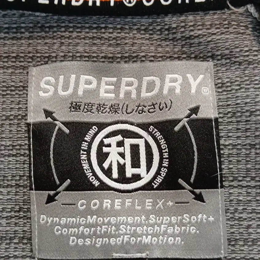 [BUNJANG] Superdry Hooded Zip-up Gray 100 Slim Fit / 수퍼드라이 후드집업 그레이 100 슬림핏