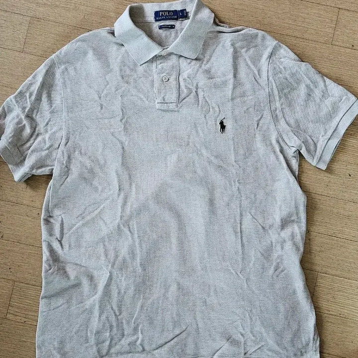 [BUNJANG] Polo Ralph Lauren Oatmeal Custom Fit Polo Shirt / 폴로 랄프로렌 반팔 카라티 L 오트밀 커스텀핏