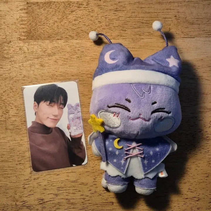 [BUNJANG] Anitties San-Deok Angel Doll Keyring + Photocard / 에이티즈 최산 애니티즈 산덕이 드림랜드 수호천사 키링+포카 ANITEEZ