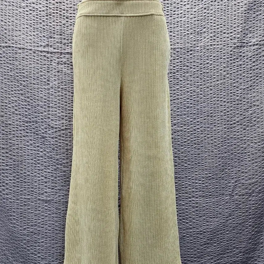 [BUNJANG] Ivory Corduroy Wide Pants (Size 64-82) / 아이보리 코듀로이 와이드 팬츠 (64-82)