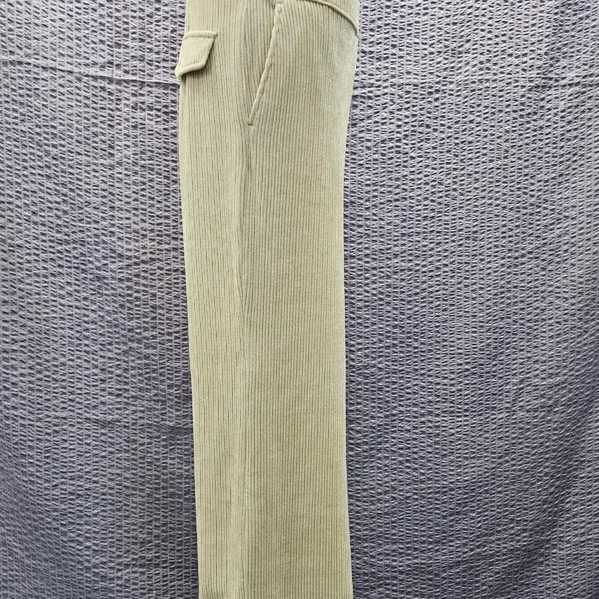 [BUNJANG] Ivory Corduroy Wide Pants (Size 64-82) / 아이보리 코듀로이 와이드 팬츠 (64-82)