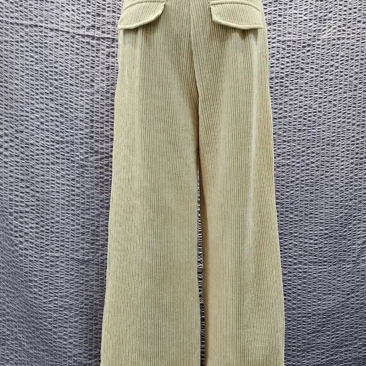 [BUNJANG] Ivory Corduroy Wide Pants (Size 64-82) / 아이보리 코듀로이 와이드 팬츠 (64-82)
