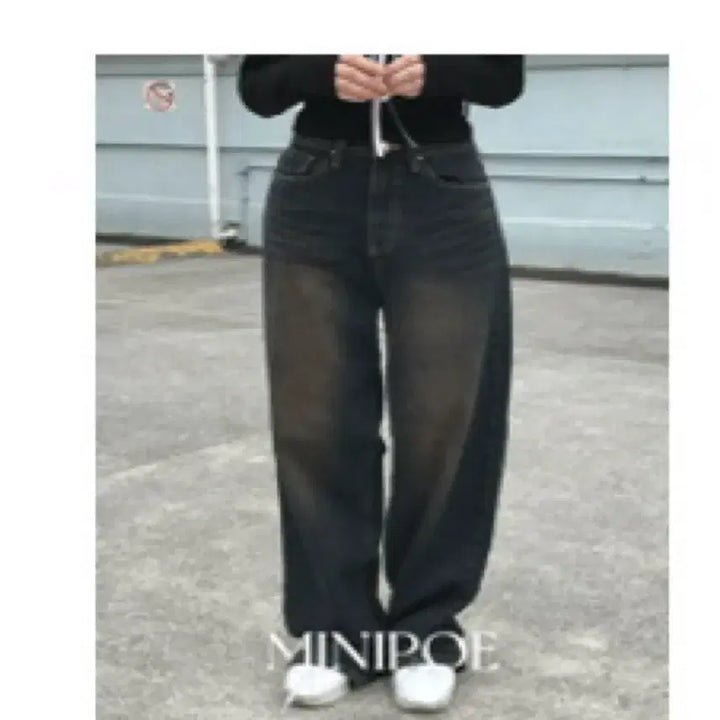 [BUNJANG] Mini Foe Denim Oversized Pants / 미니포에데님팬츠